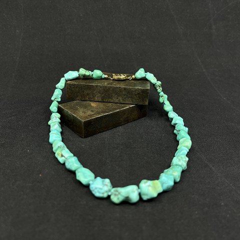 Necklace with turquoise stones