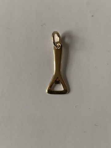 Pendant in 14 carat gold, for bracelet or necklace, stamped 585