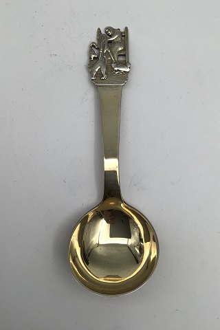 H.C. Andersen Eventyr Barneske i Sølv. Den grimme Ælling (Spinderokken)