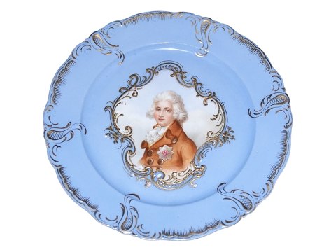 Royal Copenhagen
Blå tallerken med portræt af adelsmand fra ca. 1800-1830