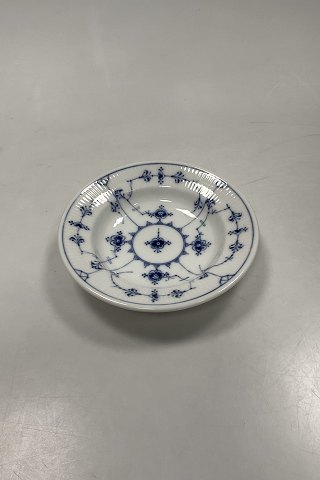 Royal Copenhagen Musselmalet Riflet lille dybtallerken med tyk kant No. 487