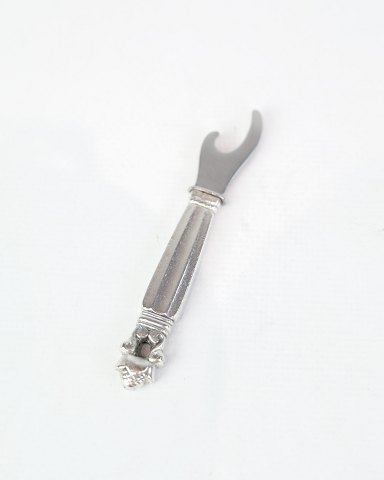 Lomme Flaskeåbner - Konge - Georg Jensen - Sterling Sølv - 8 cm
