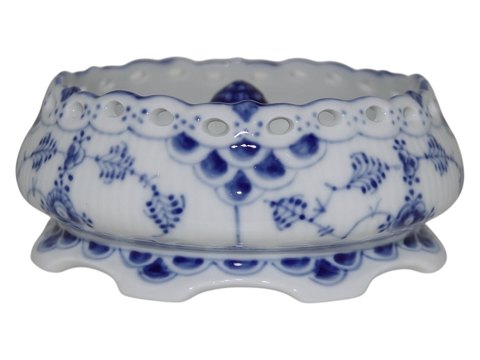 Blue Fluted Full LaceDivided tray 11.5 cm.