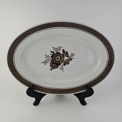 Aluminia ovalt fadTranquebar brun928