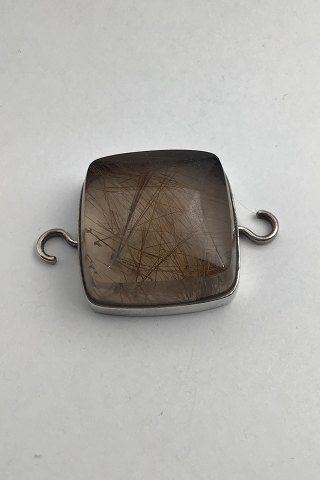 Georg Jensen Sterling Sølv Torun Rutil Quartz Sten No. 203B