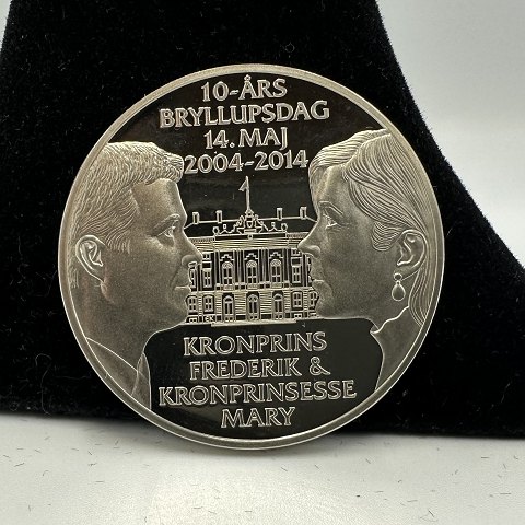 Erindringsmedalje - kronprinsepars 10-års bryllupsdag.