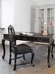 skrivebord i rokokostil med tre skuffer136x67x75 cm