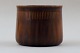 Here you are offered a Saxbo ceramic vase. Brown glaze.