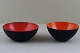 Here you are offered 2 Krenit bowls by Herbert Krenchel.