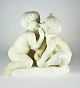 Stor skulptur i gips af Rudolph Tegner (1873-1950)
"Den første forlovelse" 1917, signeret R Tegner.