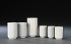 Lyngby Porcelain. Six porcelain vases.