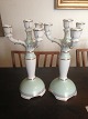 Danam Antik 
presents: 
Bing & 
Grondahl Pair 
of 4-Arm 
Candelabra's in 
mint green and 
with gold