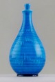 B&G (Bing & Grondahl) Art deco turquoise bottle in porcelain.