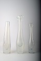 3 Orrefors art glass vases, signed. 
