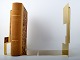 Pair of bookends, designed by Folkform for Skultuna. Polished brass.
Large model, height 24cm.