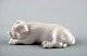 Sjælden Bing & Grøndahl, B&G miniature, nummer 1881, liggende gris. 
