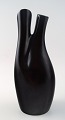 Gefle, Sweden, "Mangania" porcelain vase. Black.
