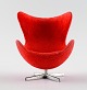 Arne Jacobsen miniature "egg" in red.
