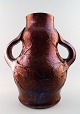 Stor og imponerende Kähler, lustre glasur keramik vase, Karl Hansen Reistrup.