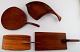 Art Form and Wiggers and others., Danish design, four cutting boards in teak.