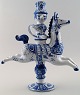Bjørn Wiinblad keramikfigur fra det blå hus.
Figur / lysestage rytter til hest