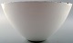 Rare large Krenit bowl by Herbert Krenchel. White metal and white enamel.