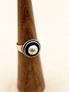 Art deco sølv ring<BR>
solgt