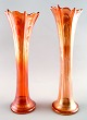 A pair of american pressure glass vases.