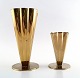 Two vases made of brass, Ystad metal.
