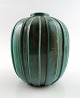 Upsala-Ekeby ceramic vase in art deco style.
