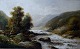 F. L. Gamerith, British artist, app. 1900.
Oil on canvas. Landscape with river.