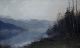 Fog Landscape by Ludvig Skramstad (1855-1912) Swedish artist.
Oil on canvas.