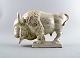 Ovar Nilsson. Bison in earthenware with white glaze.

