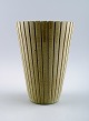 Rare Arne Bang. Large Ceramic Vase, fluted design.
