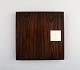 Hans Hansen: Guestbook / Notepad in rosewood with inlaid silver.
