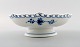 3 bowls Royal Copenhagen Blue Fluted Full Lace, Low bowl on foot.
Decoration number 1/1023.