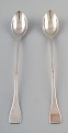 Hans Hansen: A pair of Café latte spoons in sterling silver in modern design.