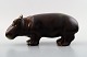 Rare Rörstrand stoneware figure of Gunnar Nylund, standing baby hippo / young 
hippopotamus.