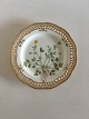 Royal Copenhagen Flora Danica Luncheon Plate with Pierced Border No 3554