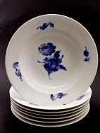 Royal Copenhagen blå blomst dyb tallerken 8106