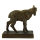 Niels Holm; 
A calf of patinated bronze