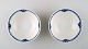 A pair of Royal Copenhagen Princess bowls.
No. 111/624.