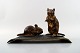 Large Wiener Bronze, two rats on base, bronze figure of high quality.
