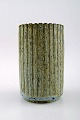 Arne Bang. Ceramic Vase, fluted design.