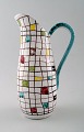 Italian design, ceramic jug with geometric pattern, 1950 / 60s.
Stamped, Made in Italy.
