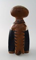 Sjælden figur, Lisa Larson, "Pelle", glaseret keramik, mærket Pelle LL.
