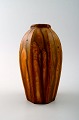 Rare Arne Bang hexagonal ceramic vase.
