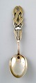 A. Michelsen Christmas spoon 1941. Gold Plated Sterling Silver with enamel.