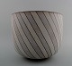 Bente Brosbøl Hansen (f 1961) Ceramic Vase. Glazed stoneware with geometric 
decoration.