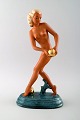 Art Deco Goldschneider, nude woman, figure in porcelain. Overglaze.
Beautiful figure, approx. 1940s.
